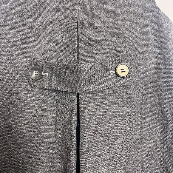 Theory Sleeveless Wool Blend Sheath Dress Gray Sz 6 Office Preppy Career A Line - Picture 10 of 14